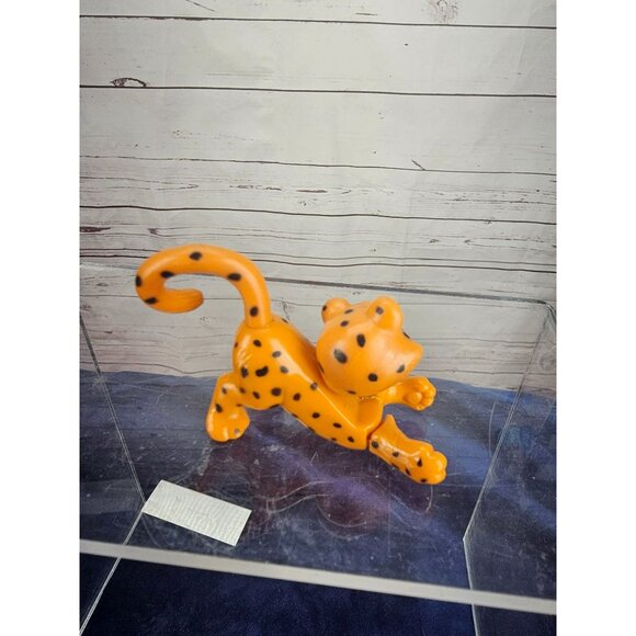 1993 Kenner Littlest Pet Shop Cheetah Cat Figure Toy Orange Original Authentic V - Picture 3 of 8